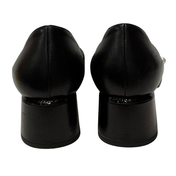 $875 Jimmy Choo Elise black Mary Jane Pumps size 8/38 - Picture 6 of 7